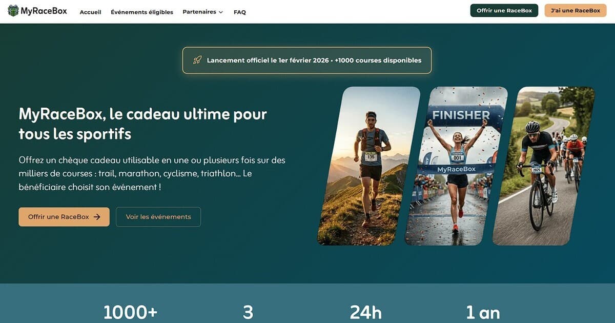 MyRaceBox : le chèque-cadeau sport qui révolutionne l'inscription aux courses